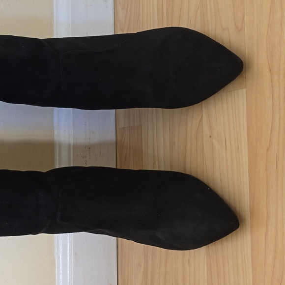 Kendall & Kylie Zanna Black Suede Sexy Over The Knee High Heels Boots Size 9M - Picture 14 of 16